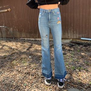 Flared wrangler jeans